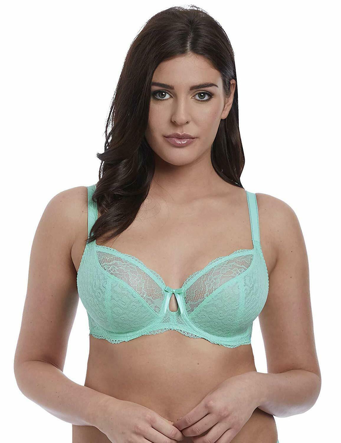 Freya AZURE Fancies Underwire Plunge Bra, US 34DD, UK 34DD Bras & Bra