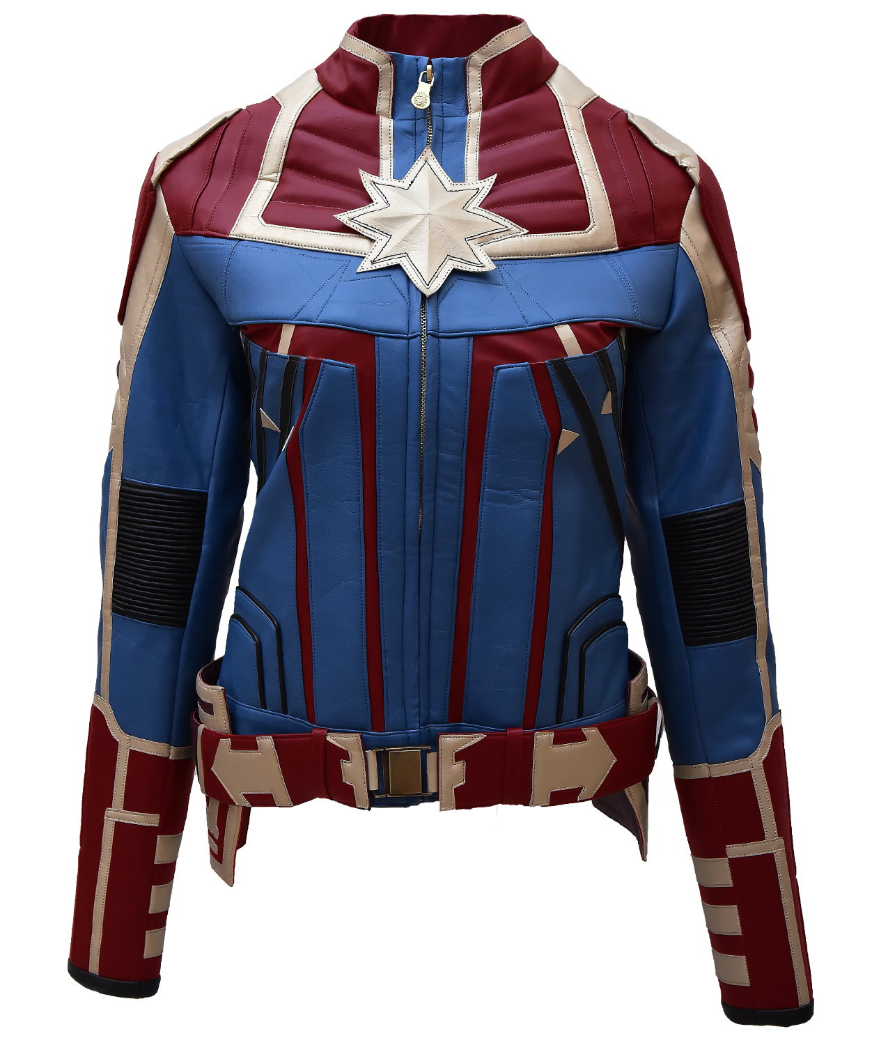 Captain Marvel Costume Carol Danvers Leather Jacket - Coats & Jackets