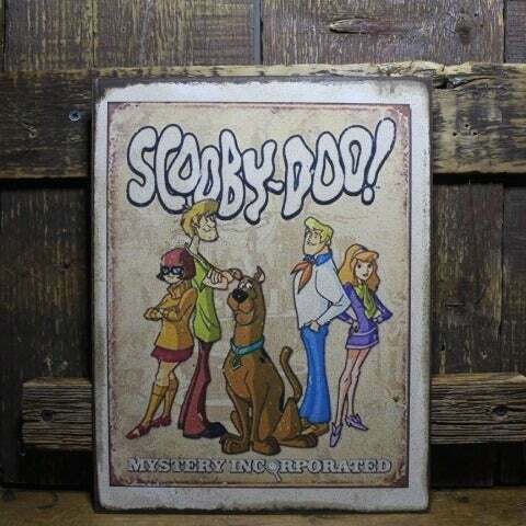 11" SCOOBY-DOO Mystery Inc. wood sign Scooby pop ART Wood Vtg style ...