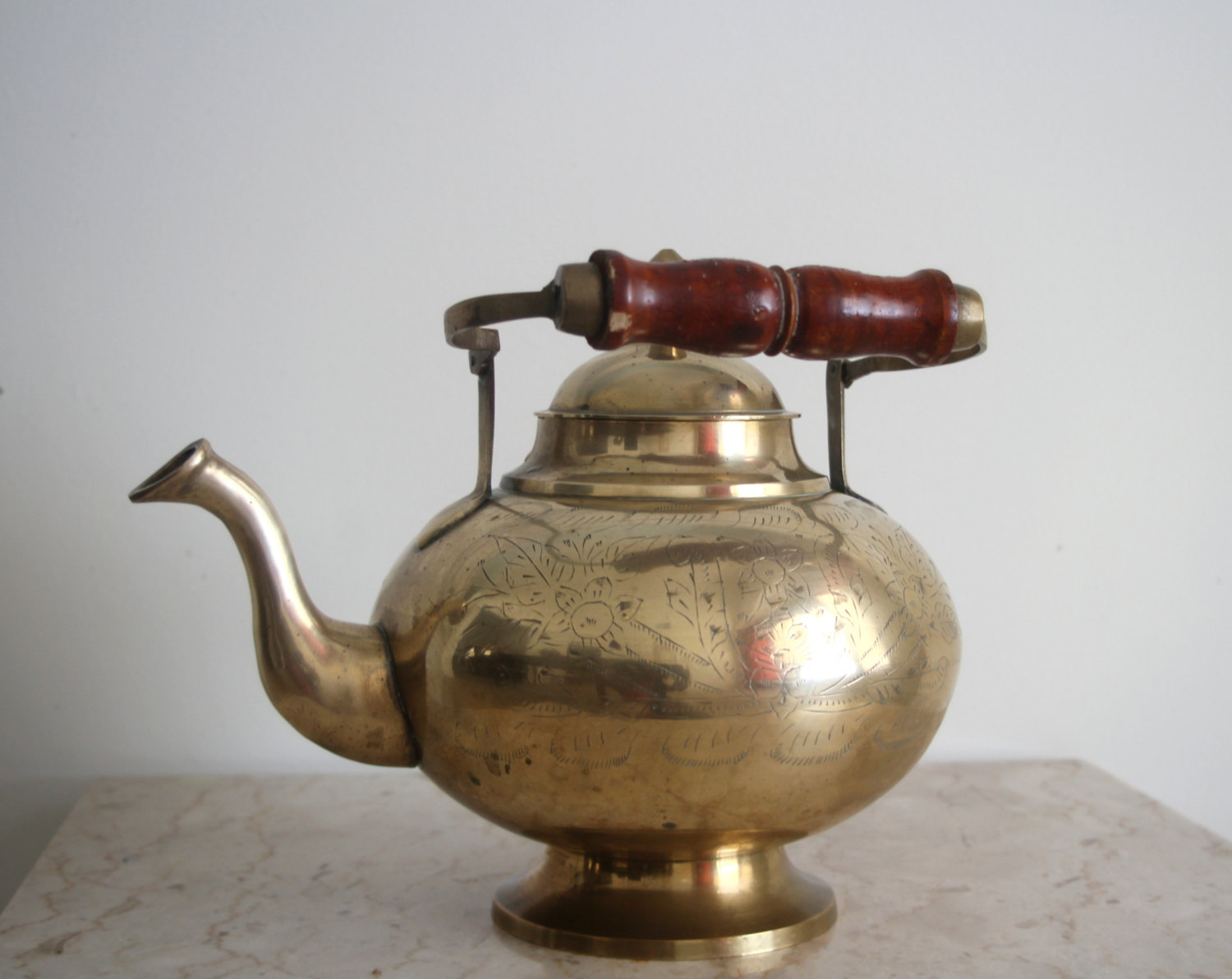 Vintage India Brass Teapotkettle For The Home Teapots