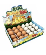 Realistic Fake Rubber Bouncy Eggs (24 Eggs Per Pack) - $29.99
