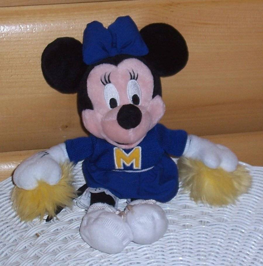 minnie mouse cheerleader plush