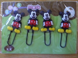 NIP/NWOT/2 SETs OF 4/DISNEY/MICKEY MOUSE/CARTOON/CHARACTER/PAPER CLIPS/B... - $10.00