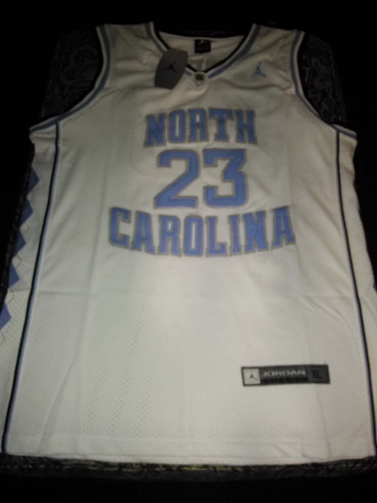 White North Carolina 23 Michael Jordan Jersey Stitched Michael Jordan ...