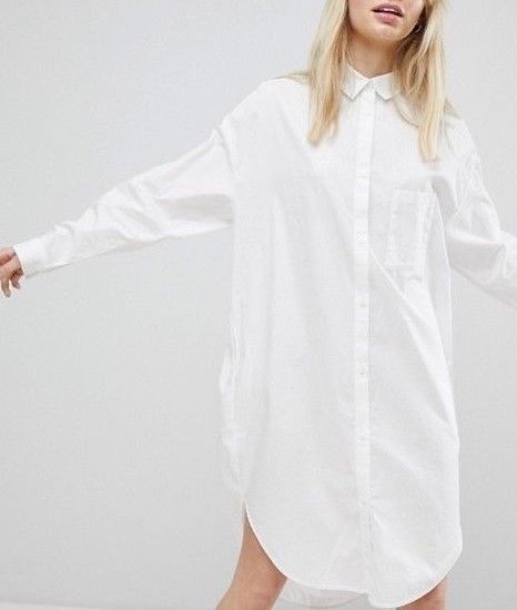 oversized white linen shirt