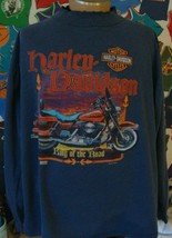 Vintage Harley Davidson Motorcycles King of the Road L/S T shirt XL  - $59.89