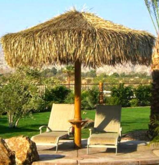10 FT PALAPA UMBRELLA PALM TIKI THATCH GRASS RESORT GRADE Tikis