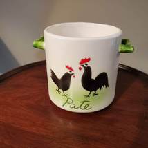 Haldon Group Japan Pate Crock, Vintage Pot, Rooster Decor, Upcycled Planter