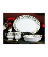  Christmas Holiday Gold Holly and Berry 5 Piece Completer Set - $350.99
