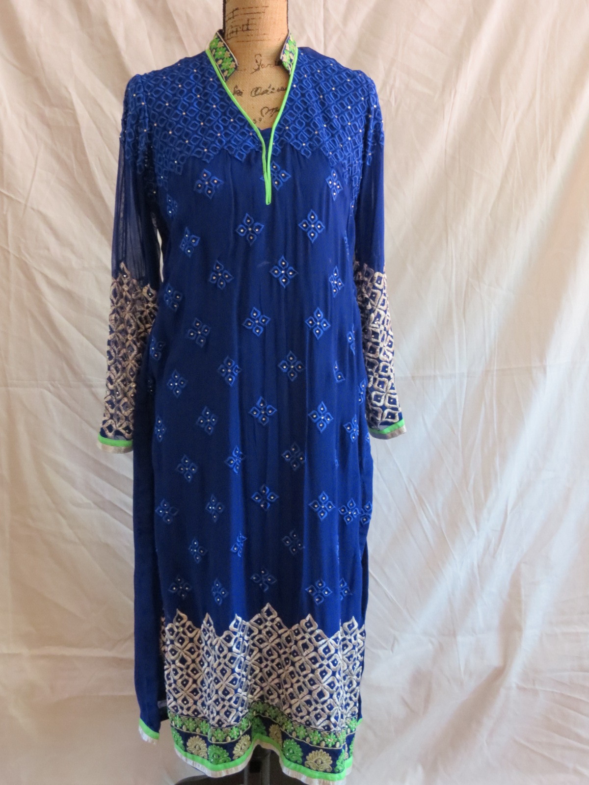 plain chiffon suits