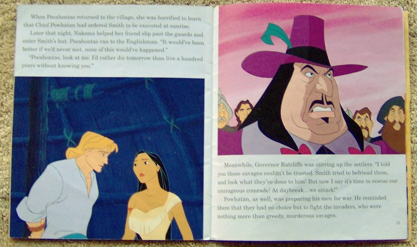 Pocahontas Walt Disney Softcover Book 1995 Children & YA