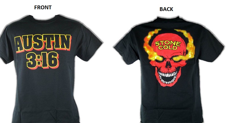 thumbnail interactive-video image 1 of Stone Cold Steve Austin 3:16 Red Skull Men's T-shirt – Hybrid Tees Black 1 of 3