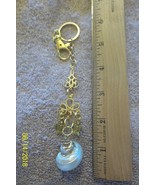 &lt;&gt;&lt;  purse jewelry gold color seashell keychain backpack  dangle charms #29 - $4.99