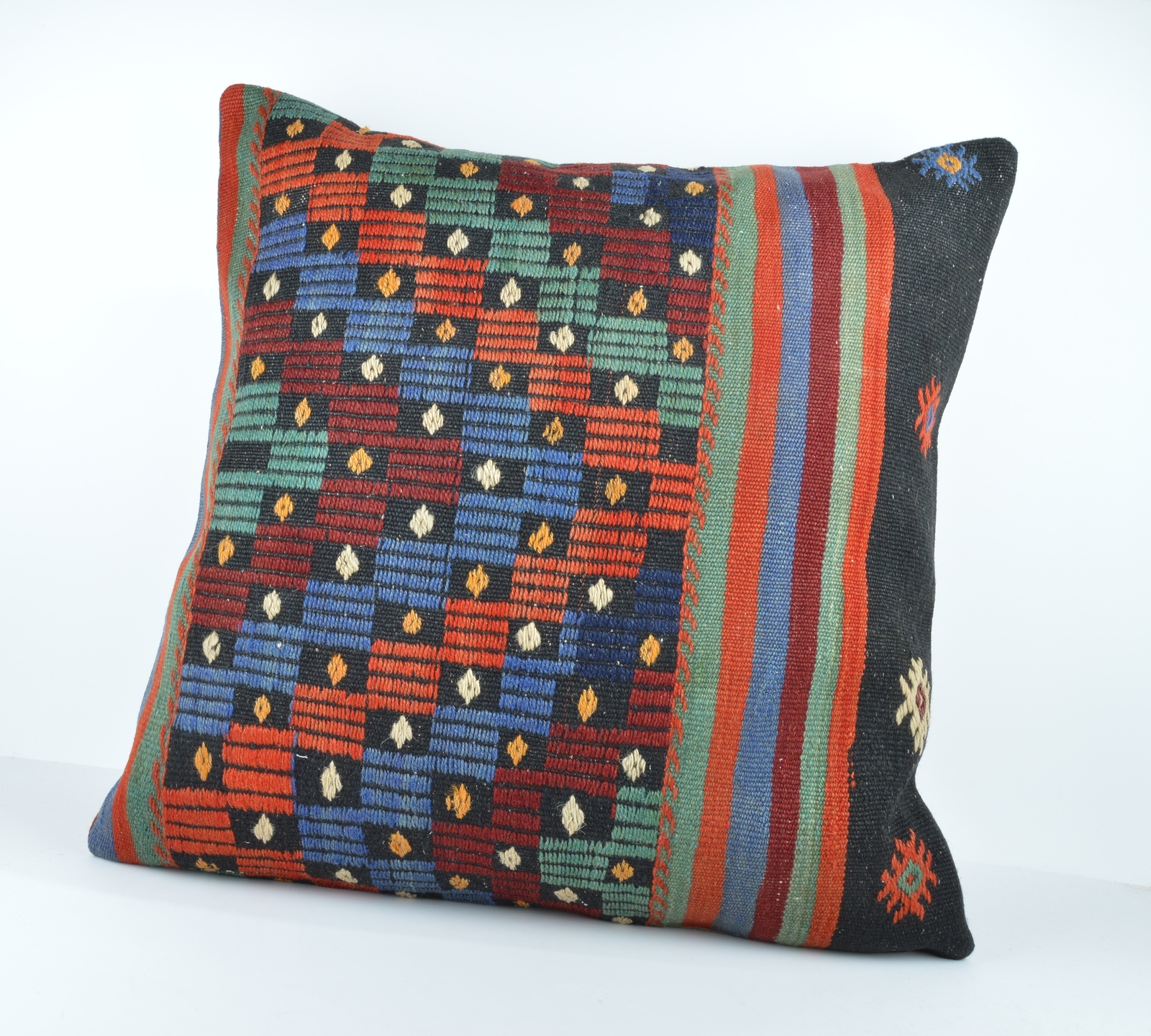 24x24 large kilim pillow big pillow decorative pillow cover large cushion case - Pillows