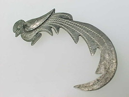 BIRD BROOCH Pin in STERLING Silver - Vintage - 2 inches long - FREE SHIP... - £40.77 GBP