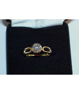 14K .86Ct Diamond Solitaire Ring W/Appraisal Yellow Gold Size 6 Collet S... - $2,879.99