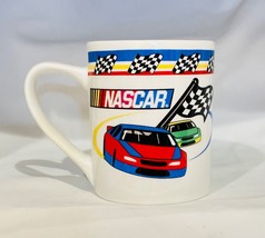 Vintage Gibson NASCAR Racing Car Flag Ceramic 2002 Coffee Mug 11 oz. Tea Cup - $21.78