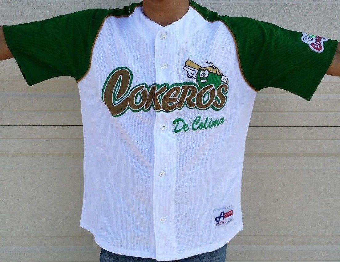 Los Coqueros De Colima Mexico League Baseball Player Team Jersey NWT by ...