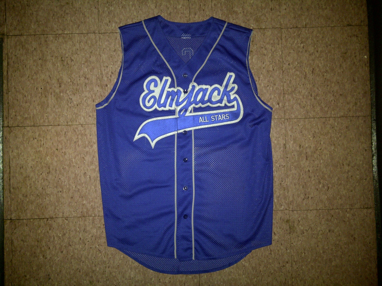 Elmjack All Stars Little League 22 Mercado Blue Baseball Jersey XL