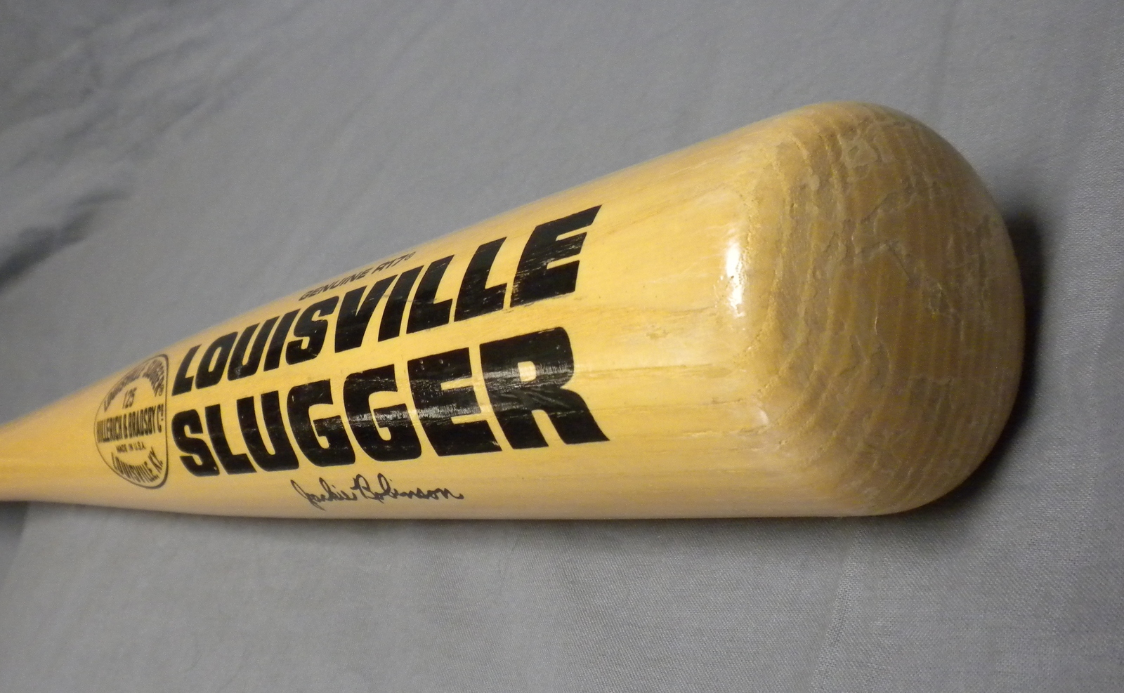 Rare Jackie Robinson Baseball Bat Louisville Slugger R-17 Wooden 33