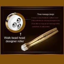  Anti-Wrinkle Anti-Aging 24K Nano Gold Essence Eye Creme Massage Roll On Pen image 3