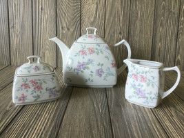 Vintage Seltmann Weiden &quot;ALEXIS&quot; Porcelain Teapot W/ Sugar &amp; Creamer Set... - $64.05