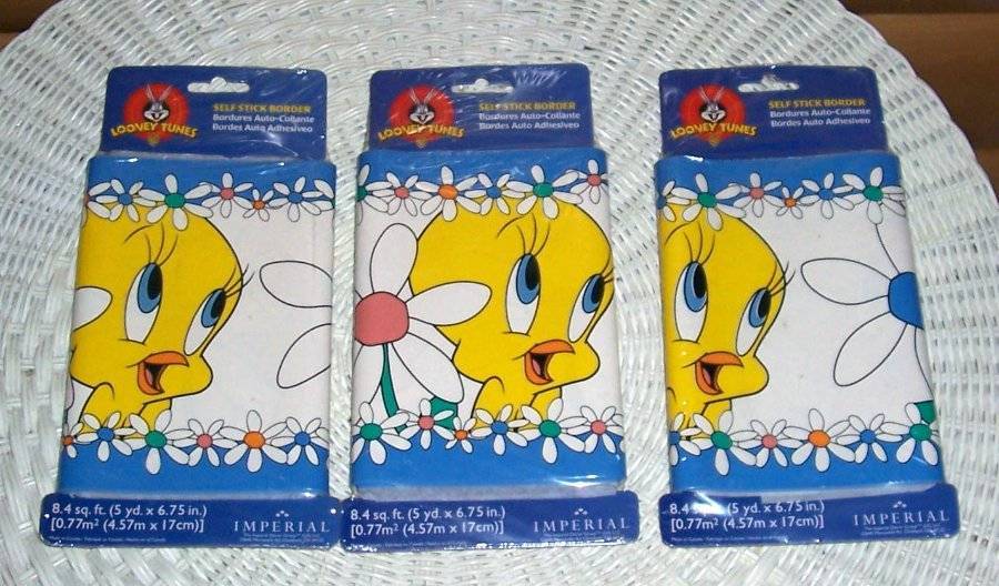 Tweety Bird Flowers Self Stick Wall Border And 50 Similar Items Tweety Bird Flowers Self Stick Wall Border Room Decoration Nip
