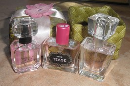 3 mini victorias secret eau du parfum gift set new in woven box - $21.93