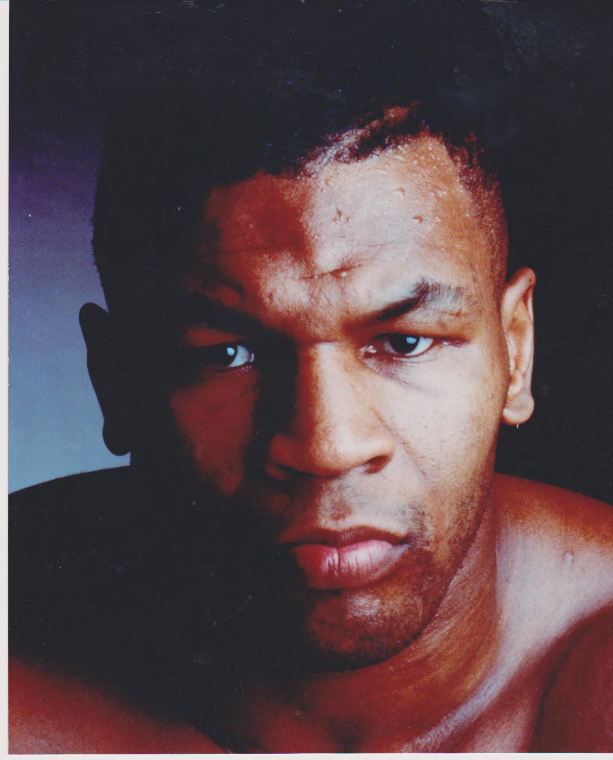 Mike Tyson Face 4C Vintage 8X10 Color Boxing Memorabilia Photo - Photos