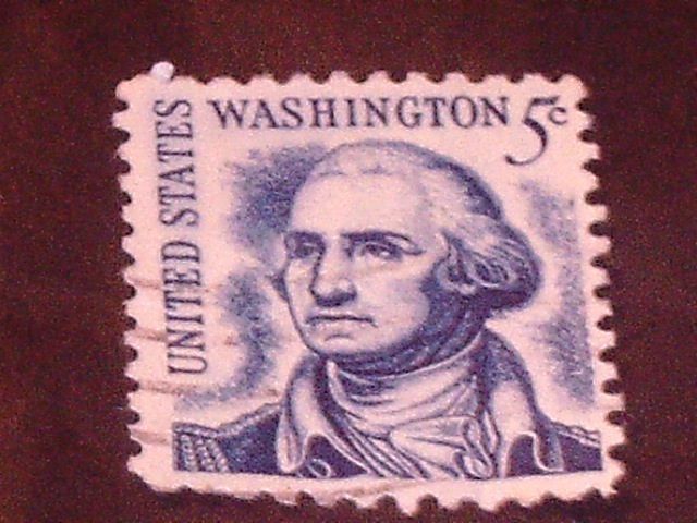 1962 & 1966 George Washington 5 cents US Postage Stamp Scott #1213 ...