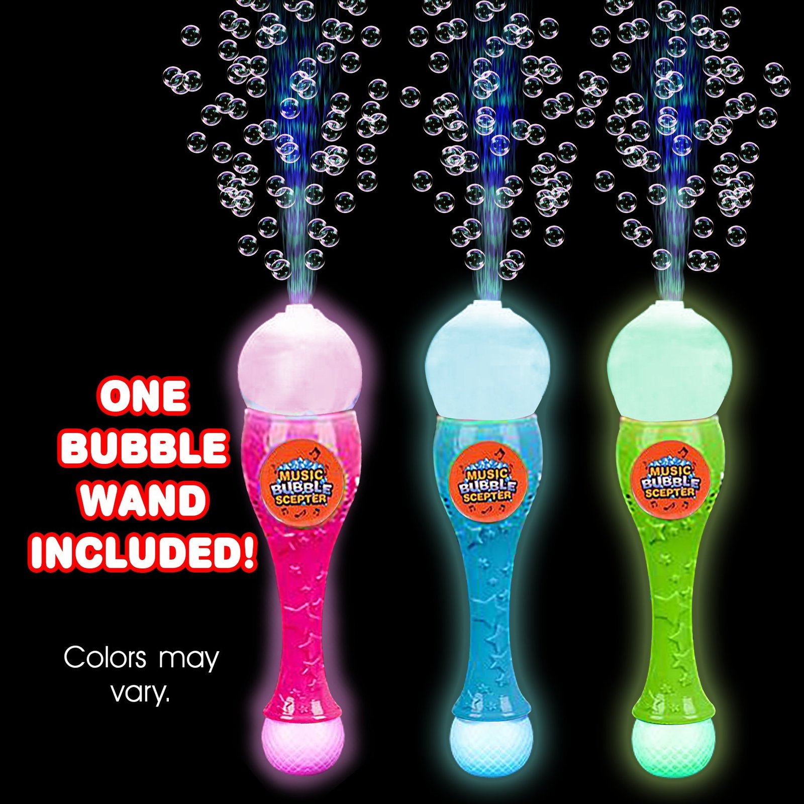 ArtCreativity Light Up Bubble Blower Wand 13.5 Illuminating Bubble