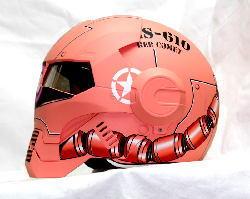 Masei 610 Gundam Zaku Matt Red Motorcycle Helmet Helmets