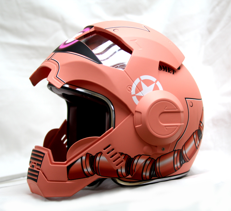 Masei 610 Gundam Zaku Matt Red Motorcycle Helmet Helmets
