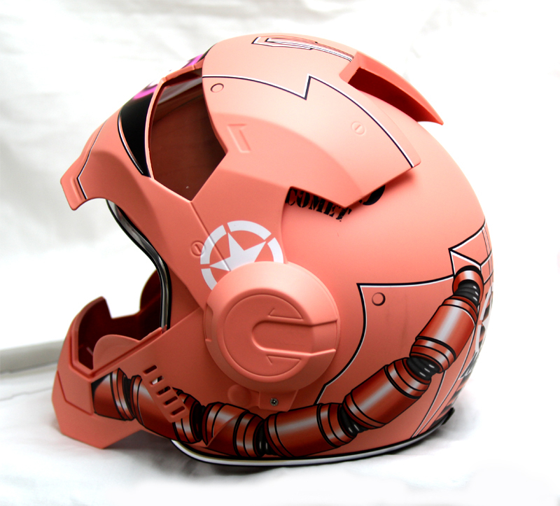 Masei 610 Gundam Zaku Matt Red Motorcycle Helmet Helmets