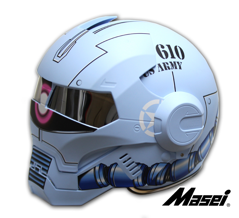 Masei 610 Gundam Zaku Matt Blue Motorcycle Helmet - Helmets