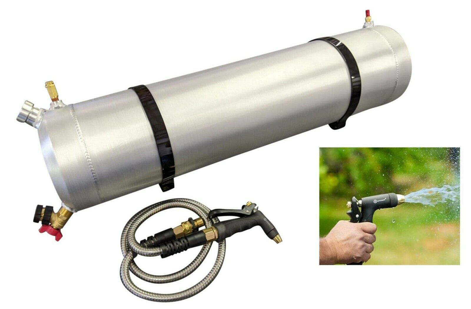 Brand New Offroad Solar Shower Tube Air Pressurized 5 Gallon