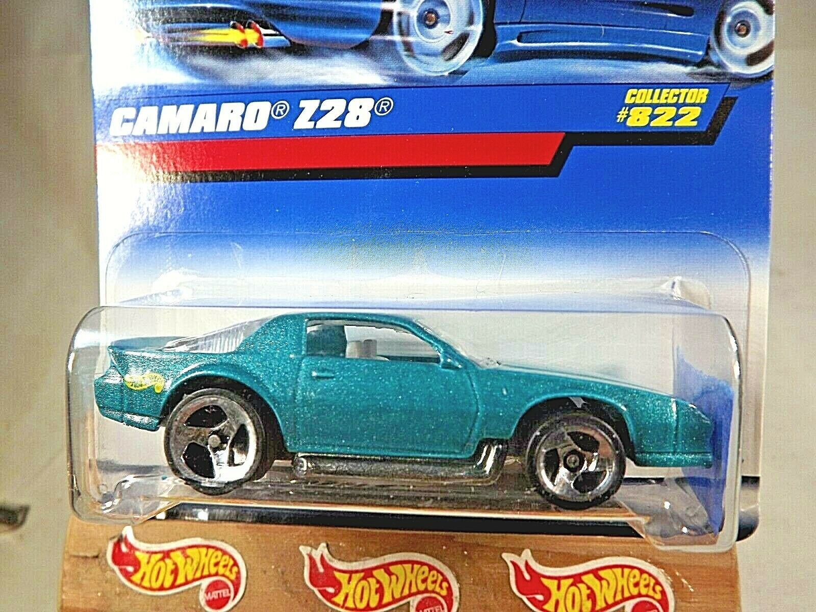 1998 Hot Wheels Collector No #822 CAMARO Z28 Green w/Chrome 3 Sp ...