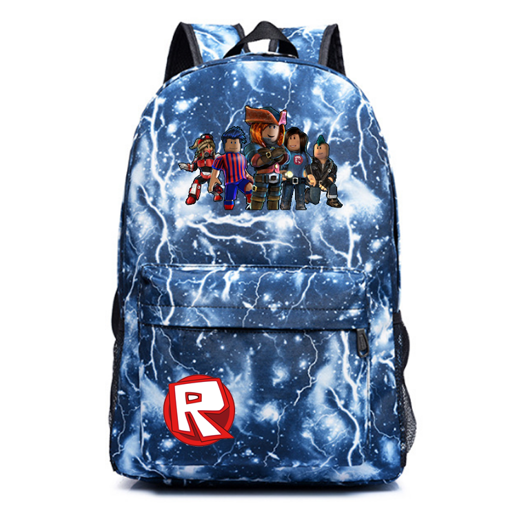 Roblox Theme Lightning Backpack Schoolbag Daypack Bookbag Family Men