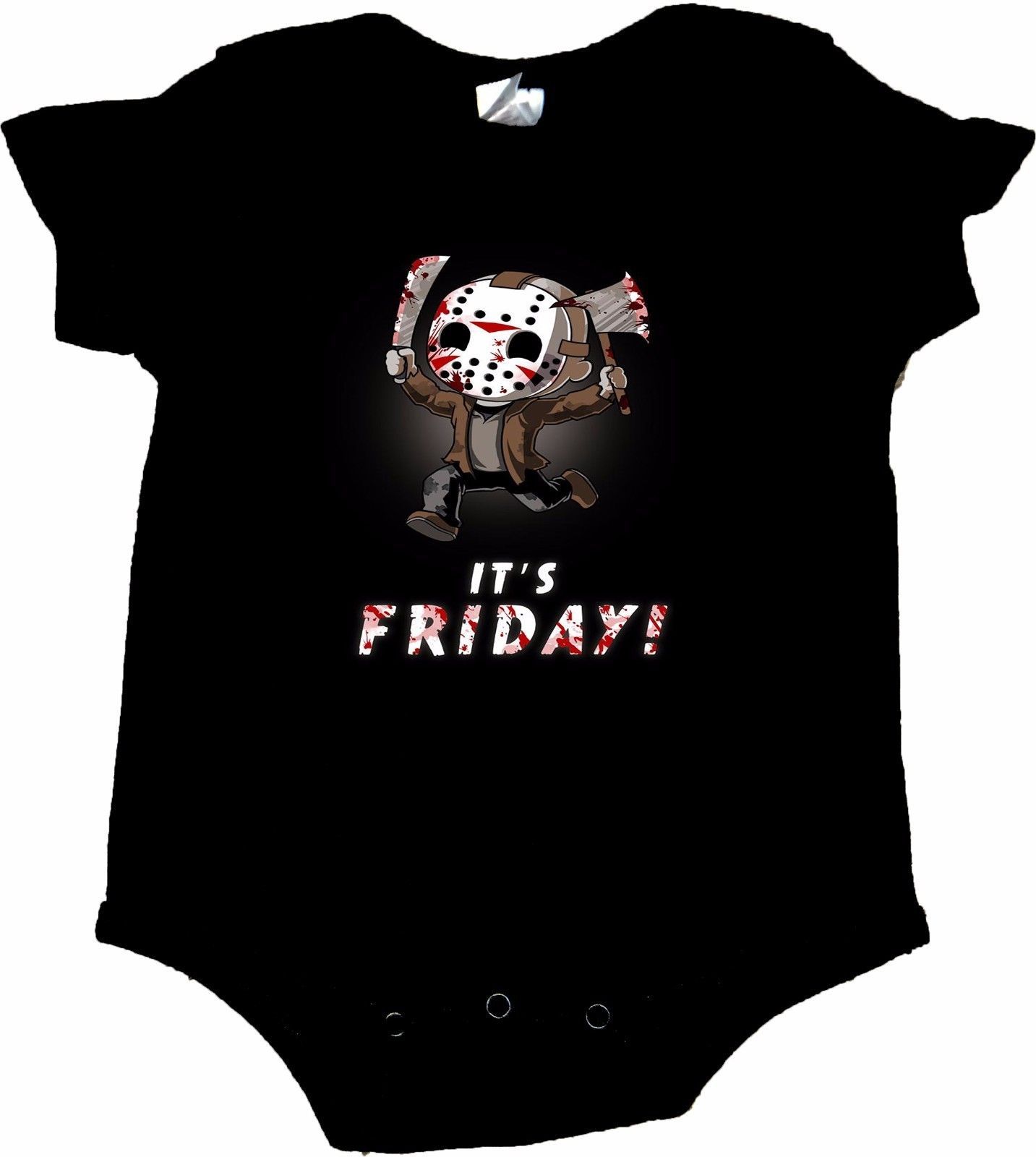 Friday The 13th Jason Voorhees It's Friday Image Baby Creeper/Bodysuits