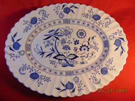 14&quot;, Oval Platter, from J &amp; G Meakin, in the Blue Onion Pattern - $12.99