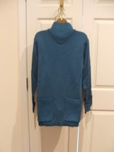 new/pkg NEWPORT NEWS  blue funnel necklong leggings sweater   medium - $21.77