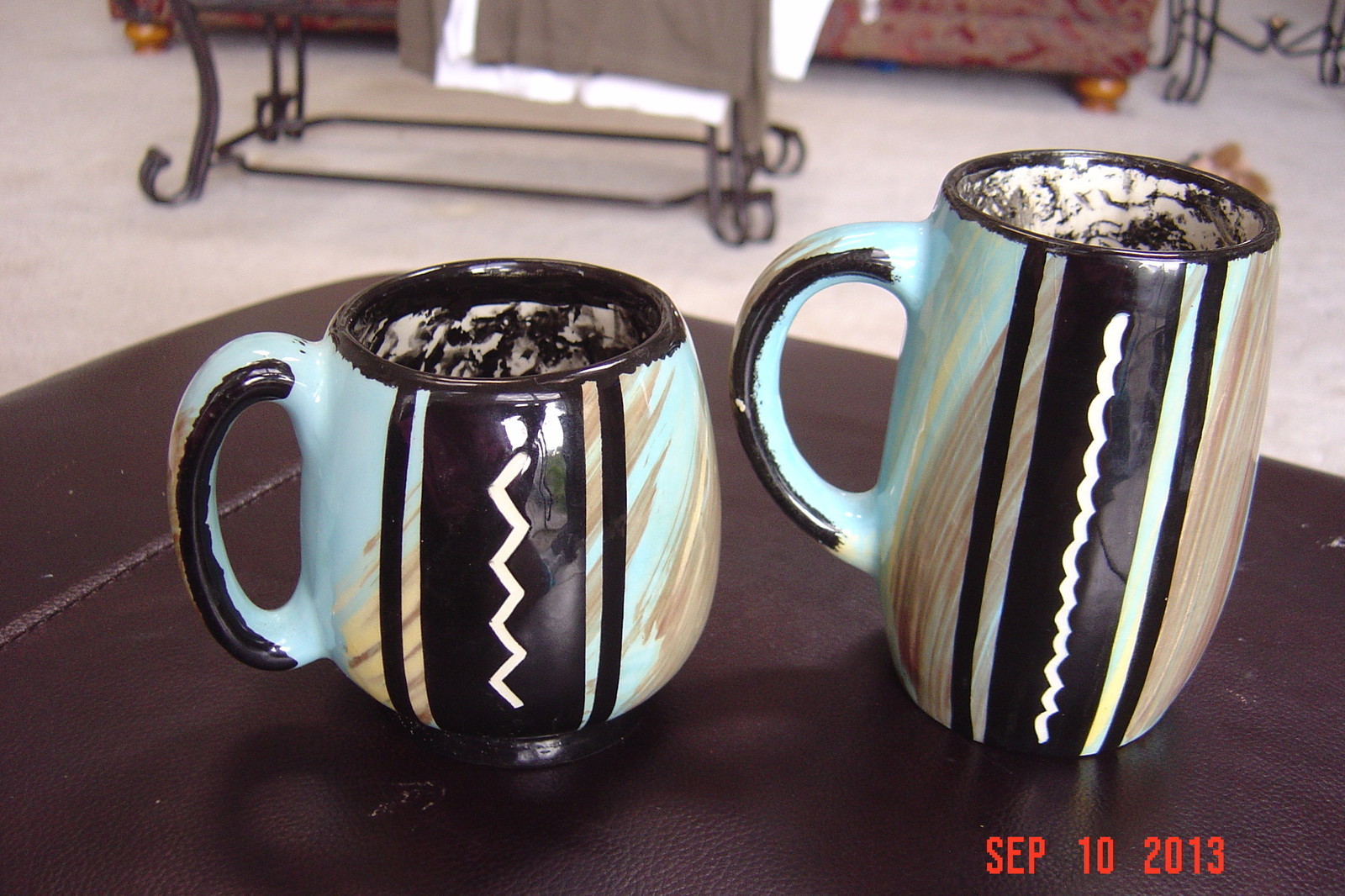 Vintage Maw Paw Pottery Cups 2 Signed 8 & and similar items