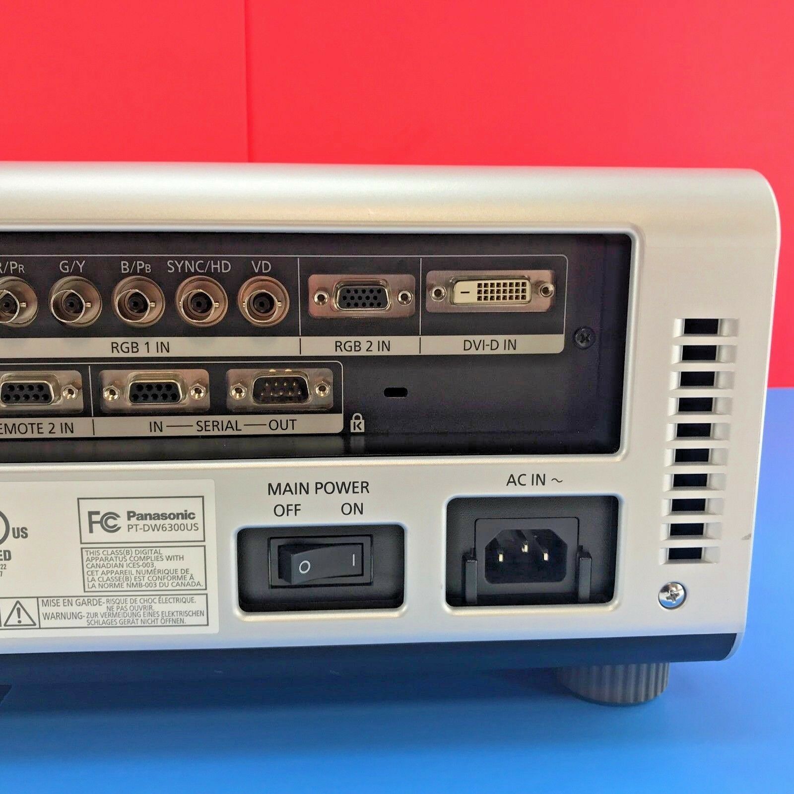 Panasonic PTDW6300US PTDW6300 DLP Silver Projector Only vla77k