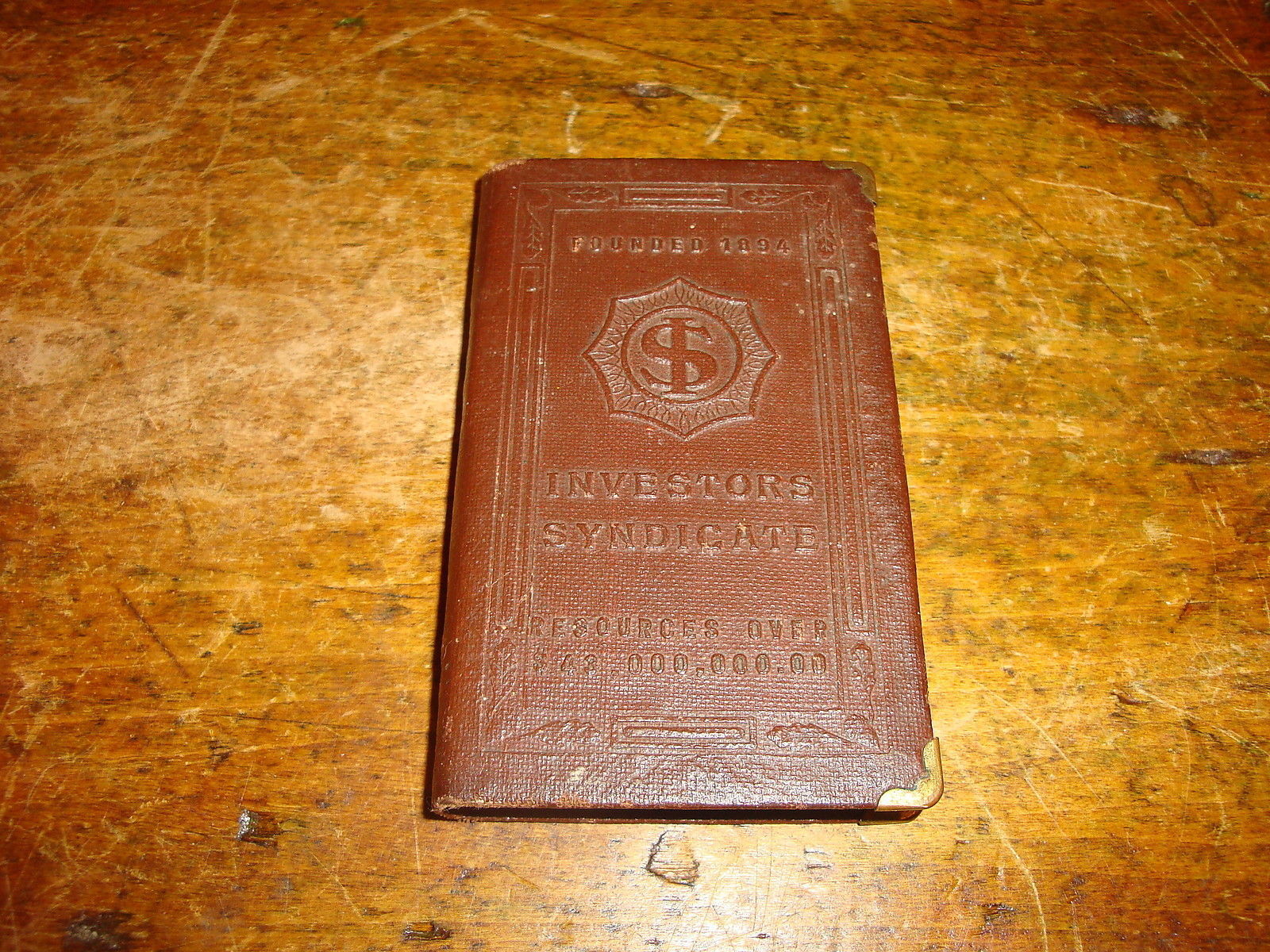 Vintage Investors Syndicate Advertising Coin Bank Founded 1894