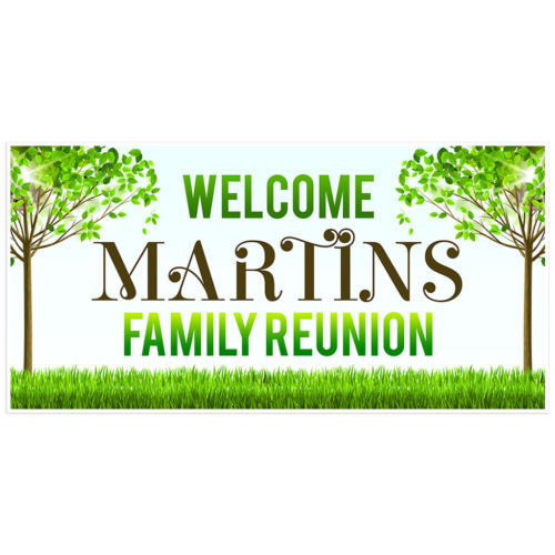  Welcome to Family Reunion Banner Yard Personalized 