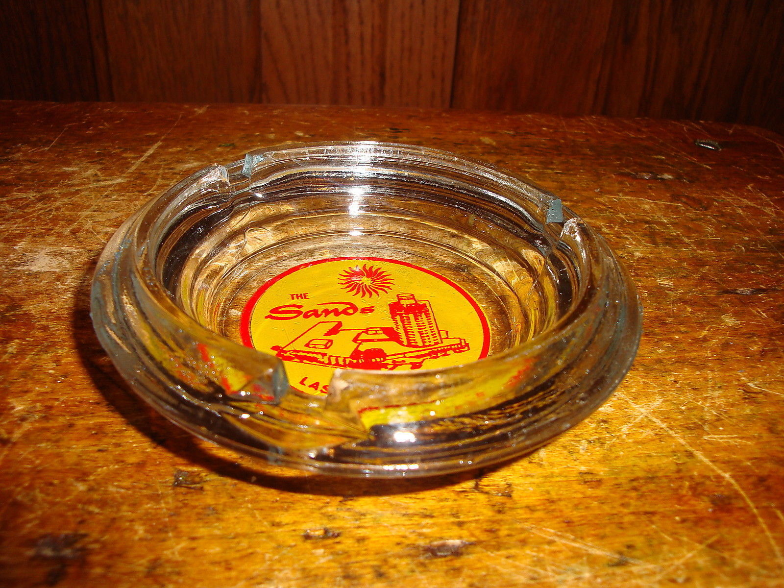 Vintage Casino Ashtray The Sands Las Vegas Nevada Early Logo Ashtrays