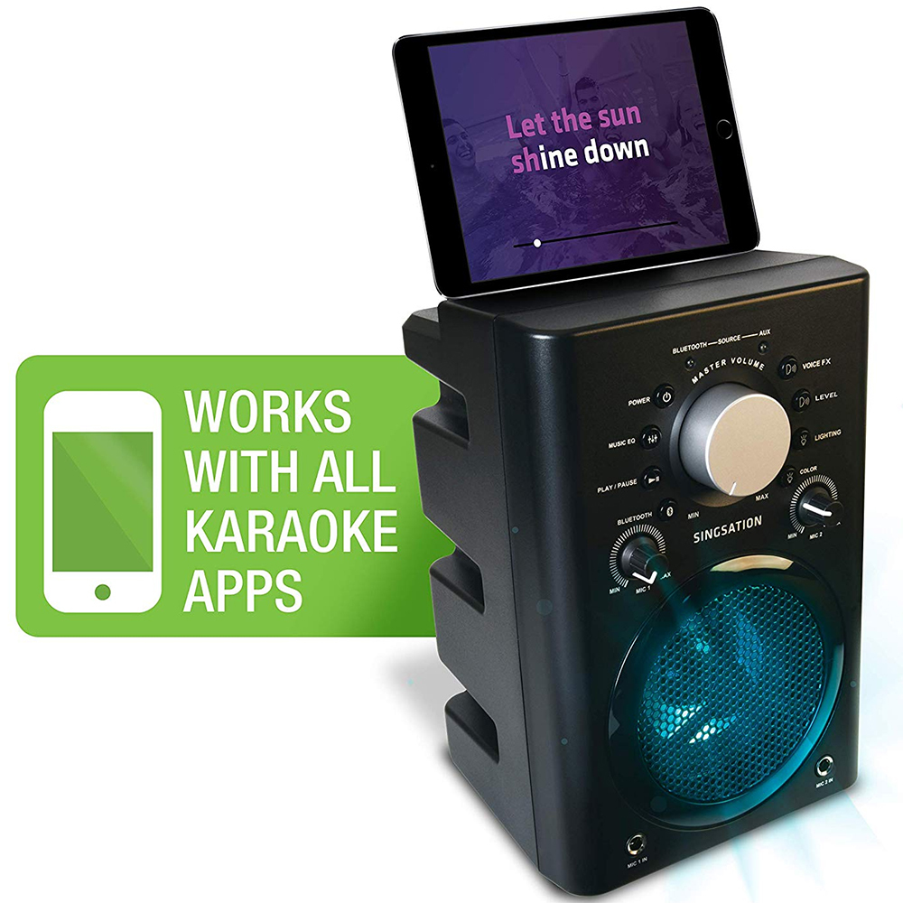 808 Audio Singsation Bluetooth Karaoke System with Light Effects