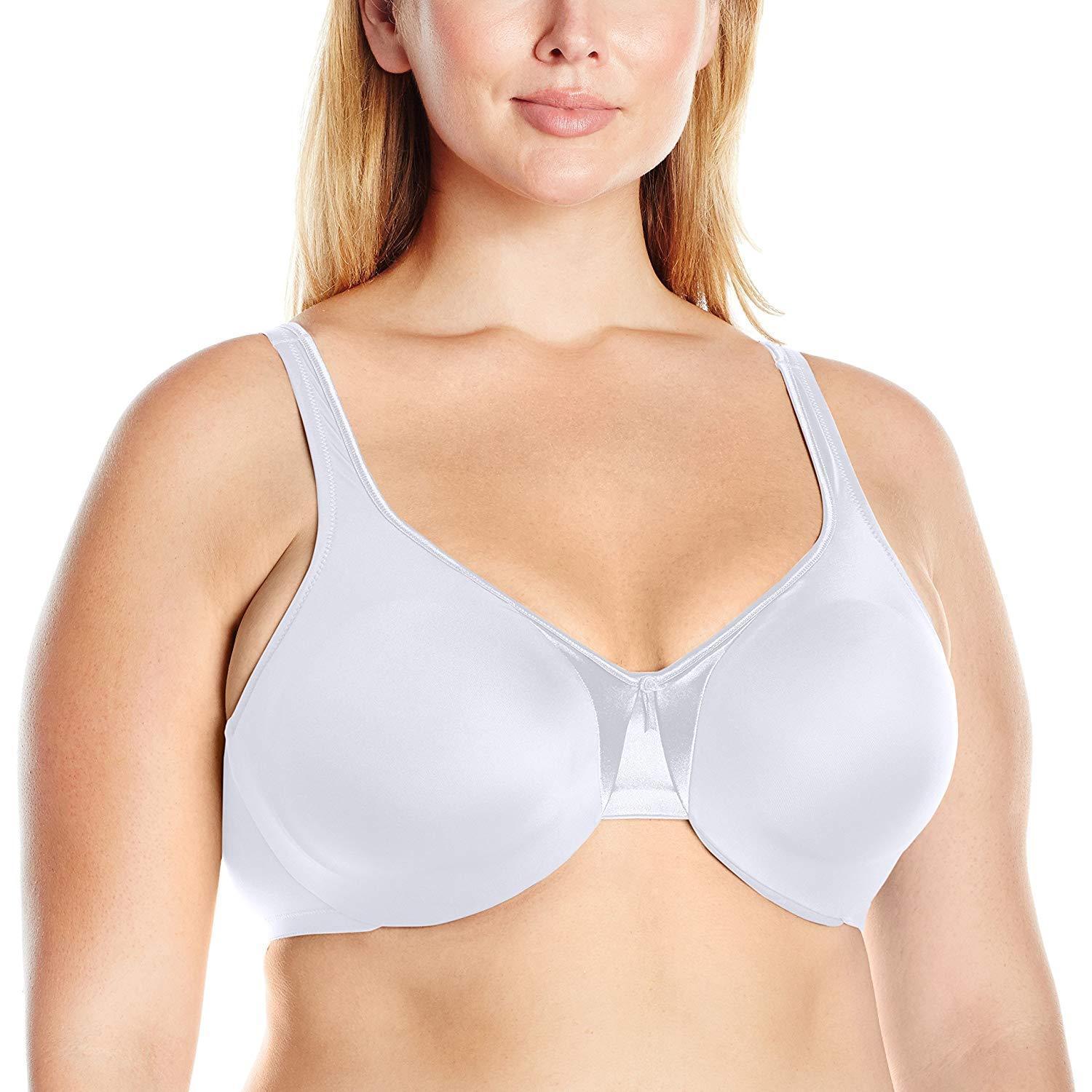 Olga White Signature Support Satin Underwire Bra Us 36ddd Bras And Bra Sets 2439