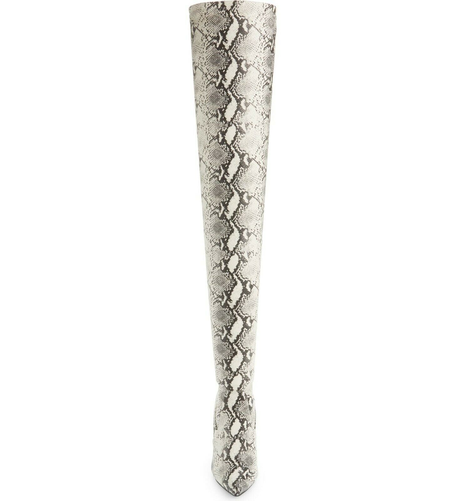 steve madden snake skin thigh high boots