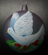 Pier 1 Christmas Ornament 2005 European Glass Mouth Blown Hand Painted D... - $10.99